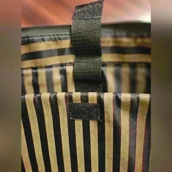 Adrienne Vittadini Large Laptop Travel Tote Fabric with Leather Trim EUC - Picture 5 of 16